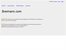 Tablet Screenshot of breimann.com